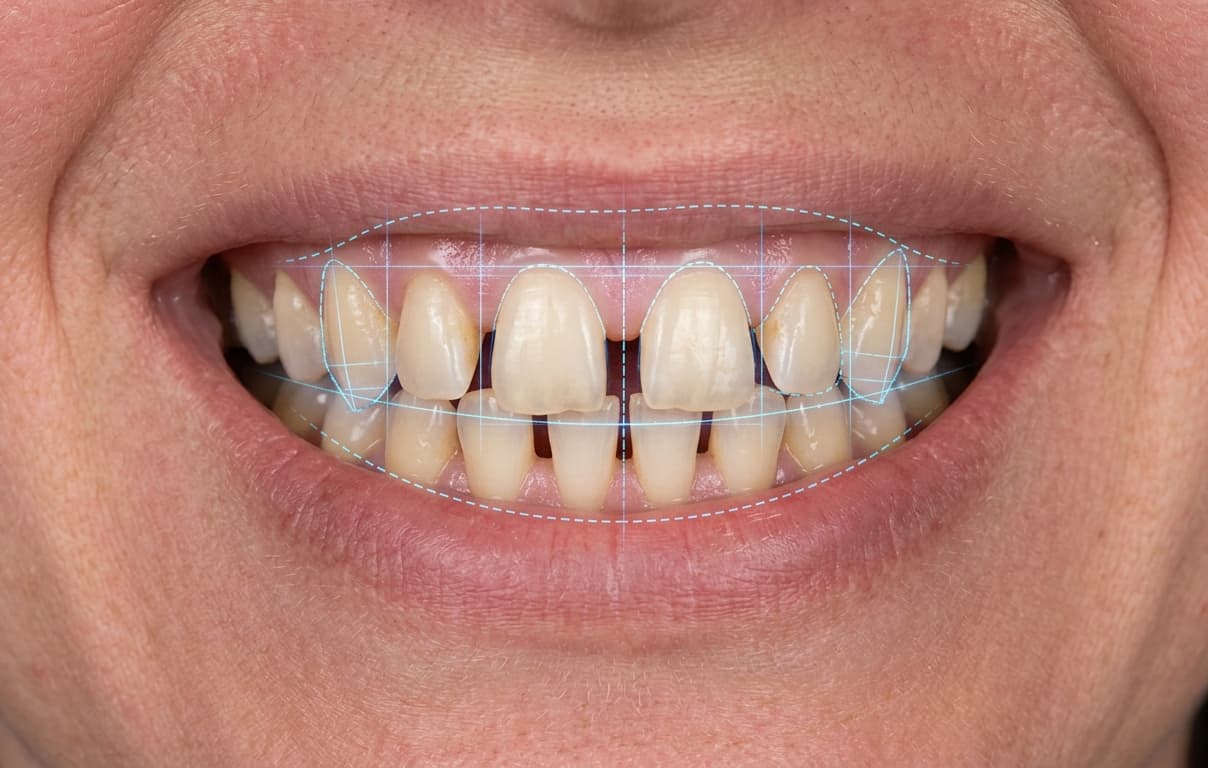 Antes: Cierre de diastema y diseño